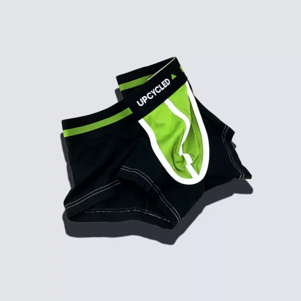Upcycled Black Green Boxer - Image 4