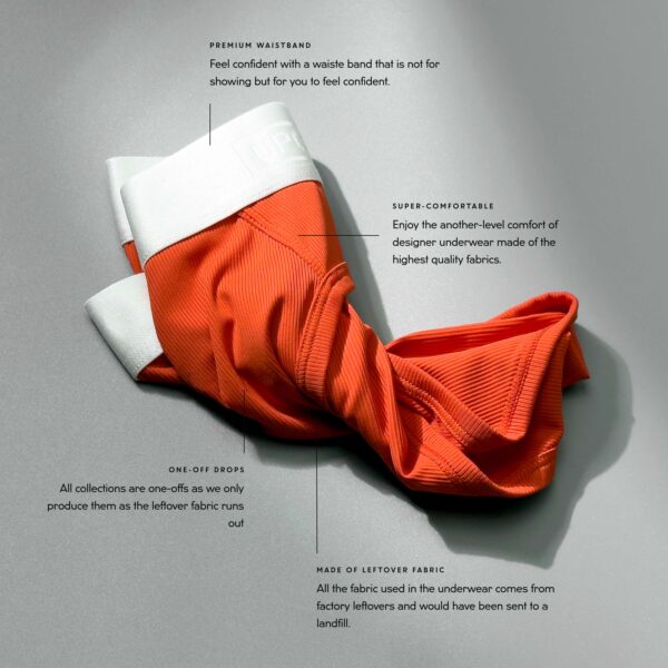 Upcycled Classic Red Brief - Image 2