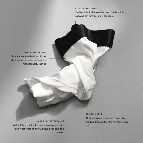 Upcycled Classic White Brief - Image 2
