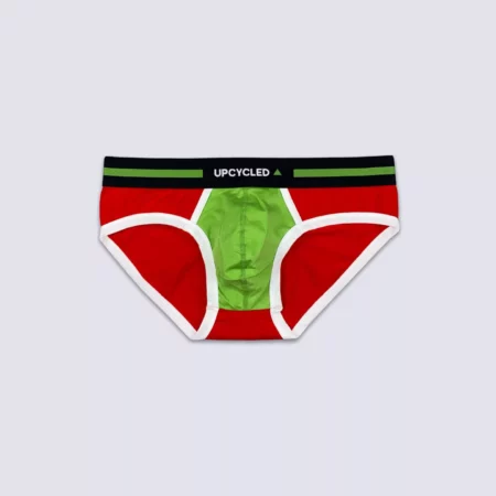 Upcycled Red Green Brief - Image 2