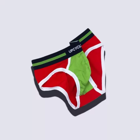 Upcycled Red Green Brief - Image 4