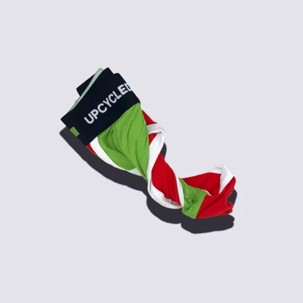 Upcycled Red Green Brief - Image 1
