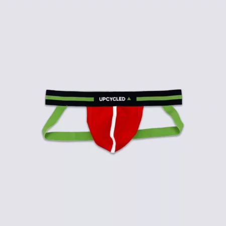 Upcycled Red Green Jockstrap - Image 2
