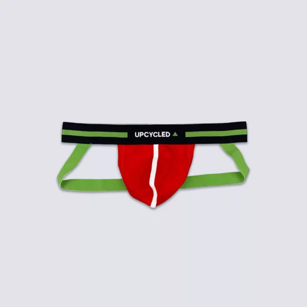 Upcycled Red Green Jockstrap - Image 2