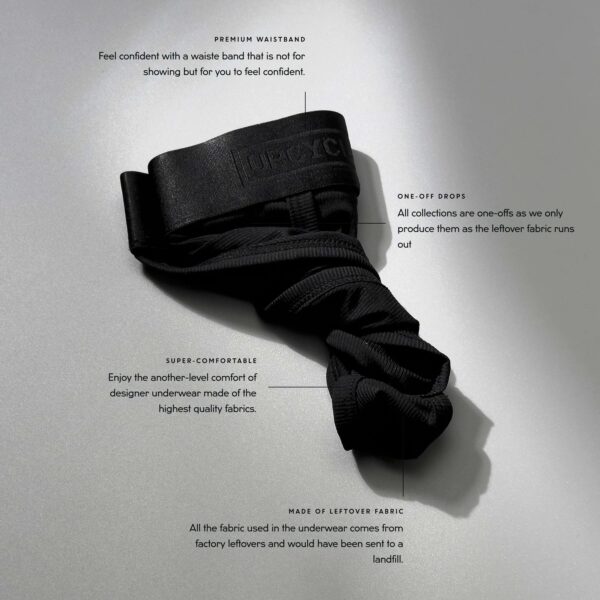 Upcycled Sport Black Brief - Image 2