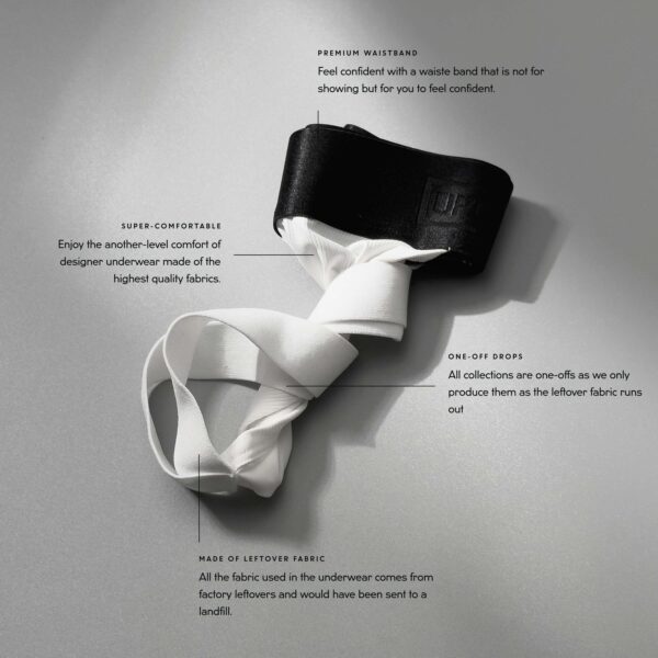 Upcycled Sport White Jock - Image 2
