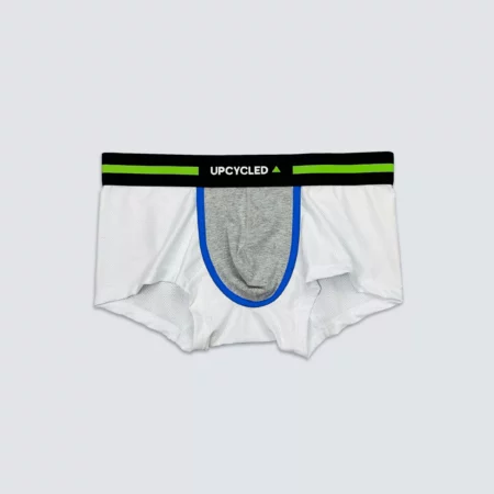 Upcycled Boxer White and Grey - Image 4