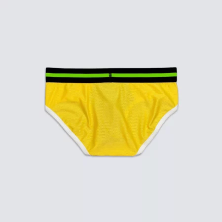 Upcycled Brief Blue and Yellow - Image 4