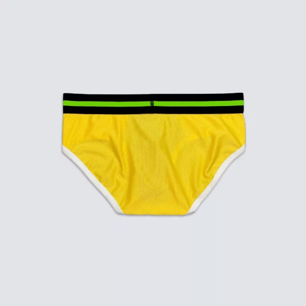 Upcycled Brief Blue and Yellow - Image 4