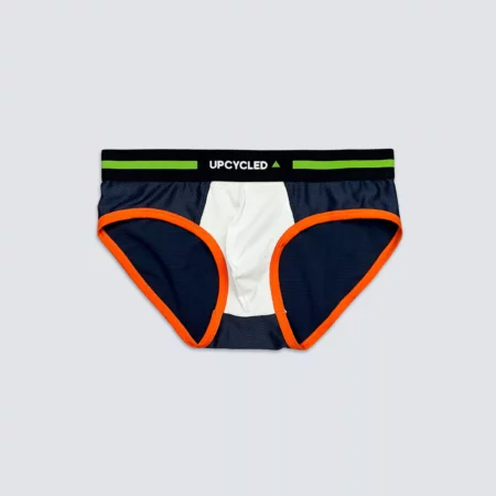 Upcycled Brief Navy and White - Image 3