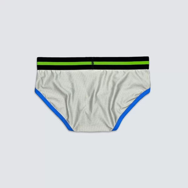 Upcycled Brief White and Grey - Image 3