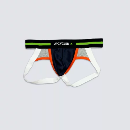 Upcycled Jock Mesh Navy and Grey - Image 3