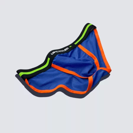 Upcycled Tanga Brief Mesh Blue - Image 2