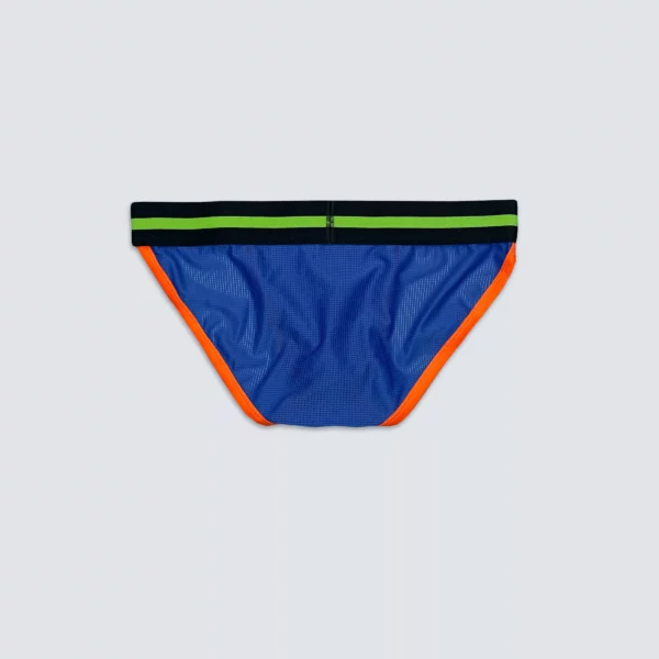 Upcycled Tanga Brief Mesh Blue - Image 4