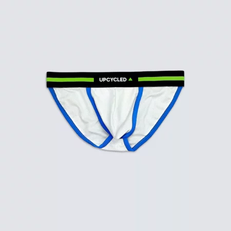 Upcycled Tanga Brief Mesh White - Image 4