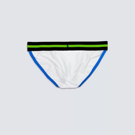 Upcycled Tanga Brief Mesh White - Image 3