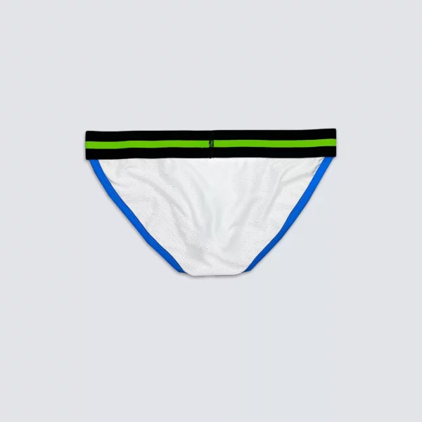Upcycled Tanga Brief Mesh White - Image 3