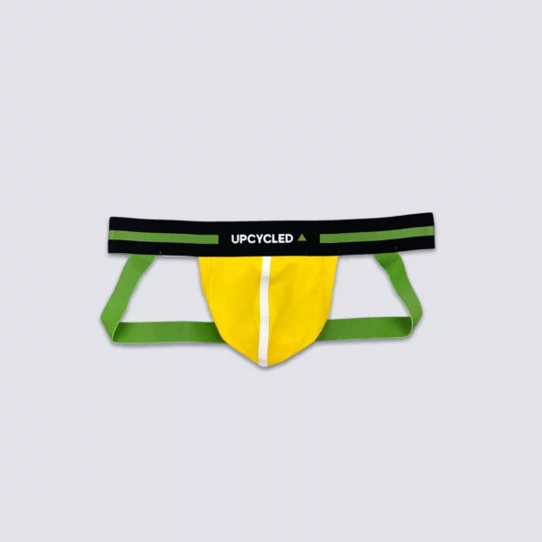 Upcycled Yellow Green Jockstrap - Image 2