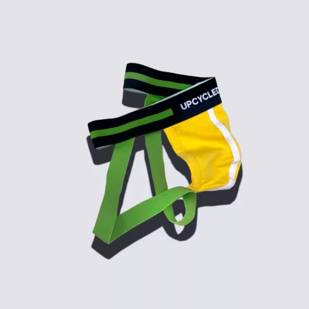 Upcycled Yellow Green Jockstrap - Image 3