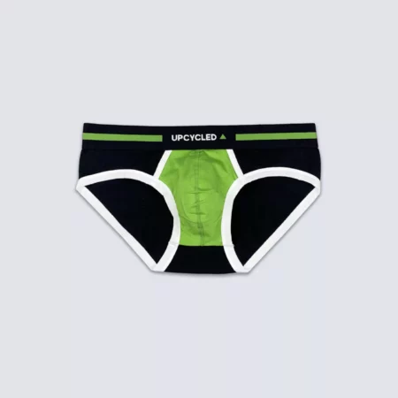 Upcycled Black Green Brief - Image 2