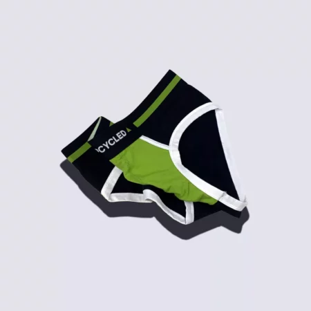 Upcycled Black Green Brief - Image 4