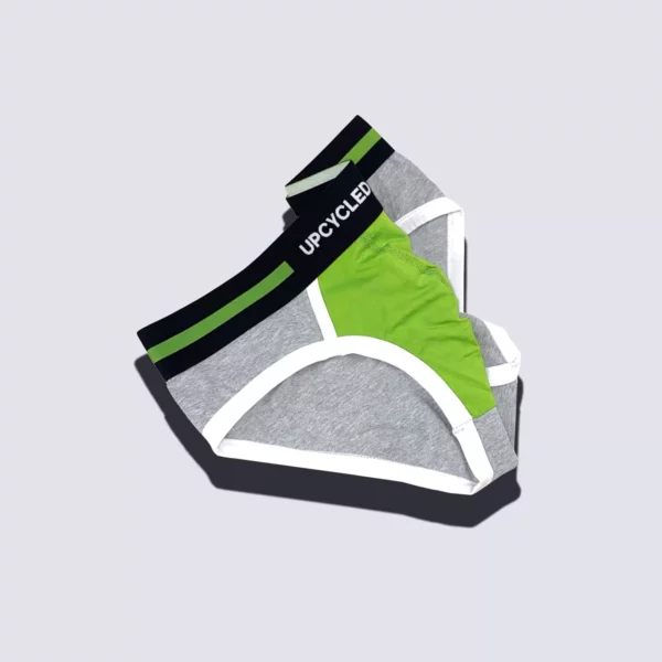 Upcycled Grey Green Brief - Image 4