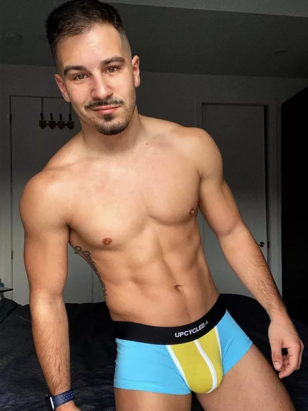 Upcycled Light Blue Boxer - Image 4